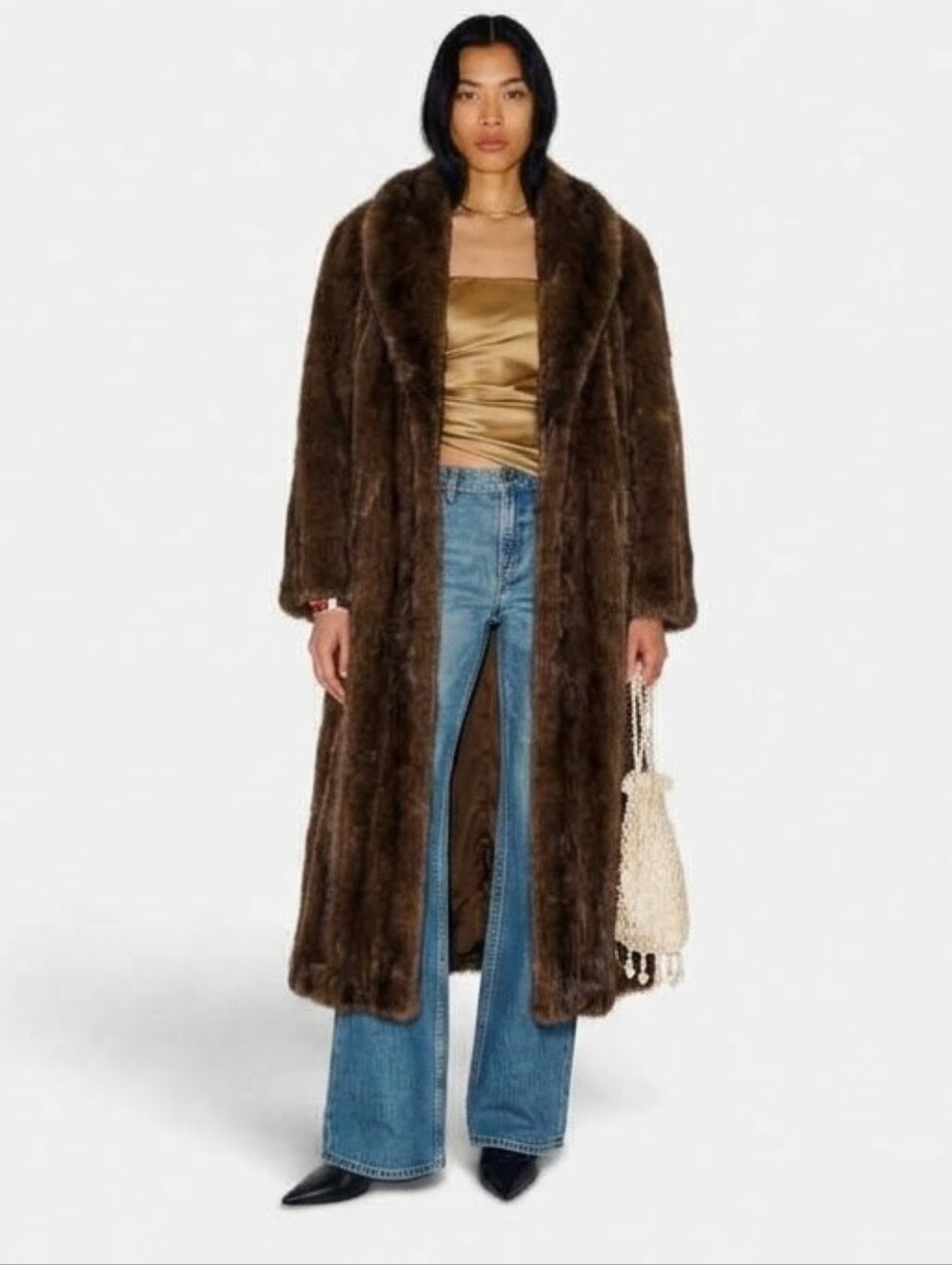 Regency Fur Toronto NEW Vintage Muskrat Brown 10 Long Coat Full Length Soft Mob